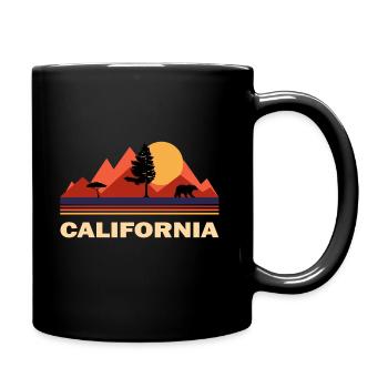 california kalifornien - Tasse einfarbig - Schwarz - Rechts