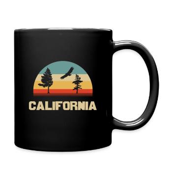california - Tasse einfarbig - Schwarz - Rechts