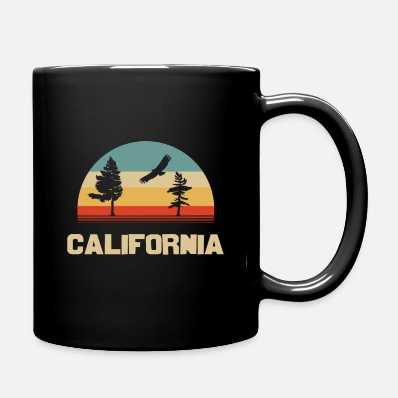 california - Tasse einfarbig - Schwarz