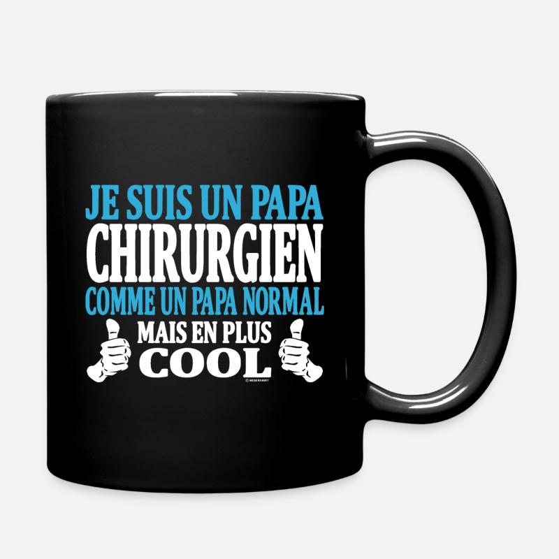 Je suis un papa chirurgien - Mug uni - noir