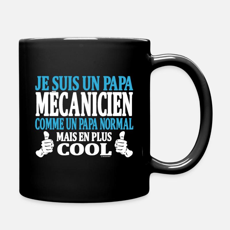 Je suis un papa mécanicien - Mug uni - noir