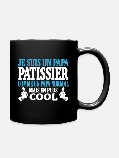 Je suis un papa pâtissier - Mug uni - noir