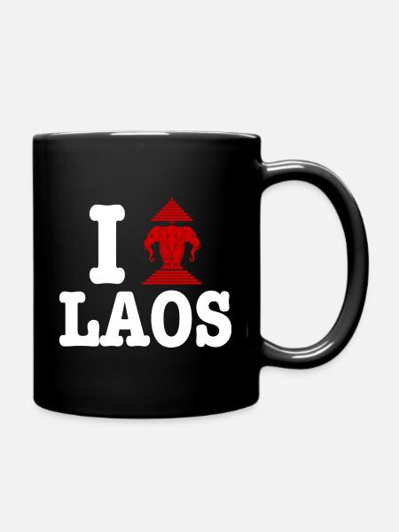 I Erawan (Love) Laos - Full Colour Mug - black