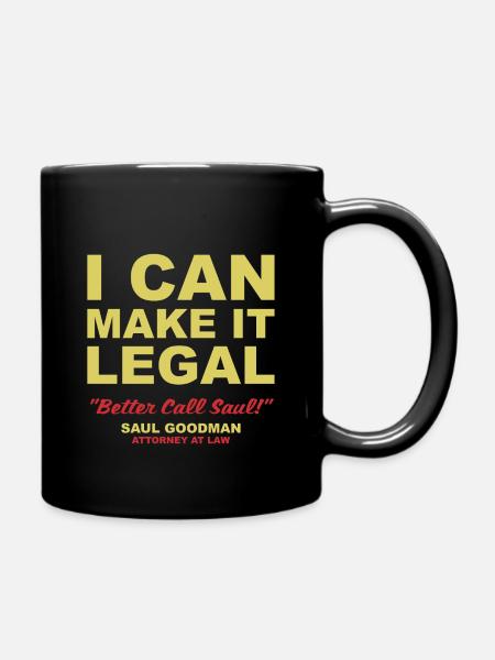 I can make it legal - Full Colour Mug - black