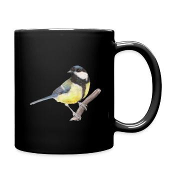 Great tit - Full Colour Mug - black - Right