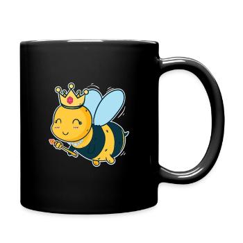 Bee honey bee queen bee - Full Colour Mug - black - Right