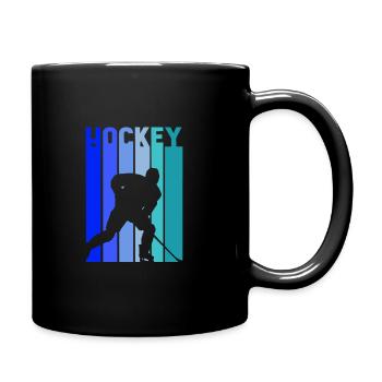 Hockey sur glace Vintage Hockey Player Cool Hockey Gift - Mug uni - noir - Droite