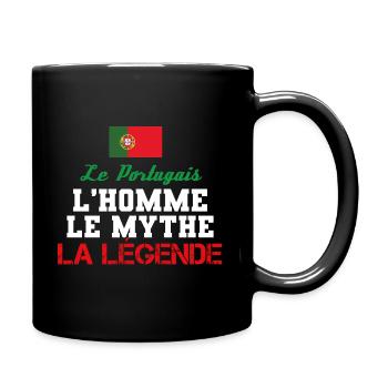 Portuguese, man, myth, legend! - Full Colour Mug - black - Right