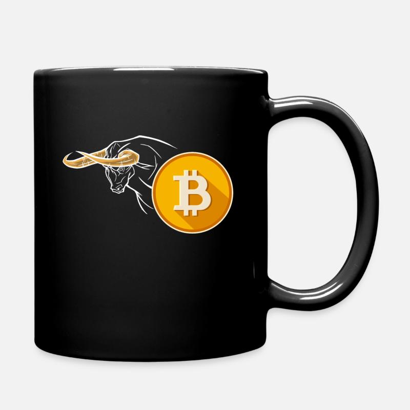 Bitcoin Bulle - ONE - Cryptocurrency Fandesign - Full Colour Mug - black