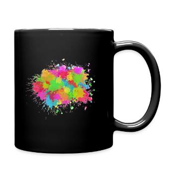 Tâche de couleur - Mug uni - noir - Droite