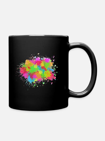 Tâche de couleur - Mug uni - noir