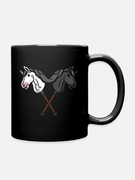 hobby horsing - Full Colour Mug - black