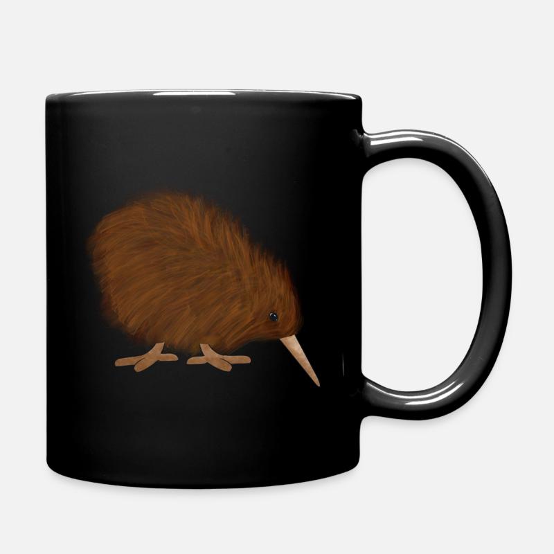 Kiwi Vogel Neuseeland - Tasse einfarbig - Schwarz