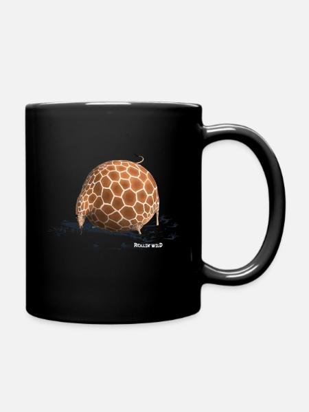 Rollin' Wild - Girafe drinking - Mug uni - noir
