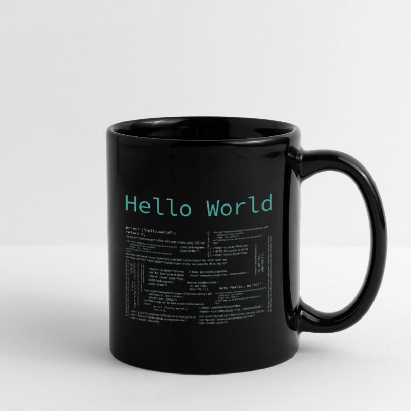 Hello World - Computer Pr... Programmeur & Nerd Mug uni