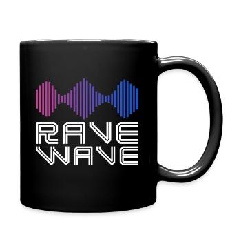 Rave-Spektrum - Tasse einfarbig - Schwarz - Rechts