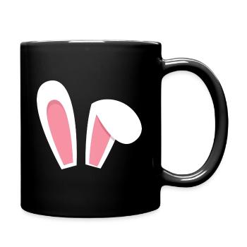 Osterbunny Lapins de Pâques Oreilles de lapin - Mug uni - noir - Droite