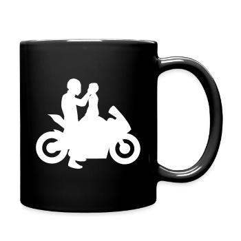 père fils motard motard famille enfant bike - Mug uni - noir - Droite