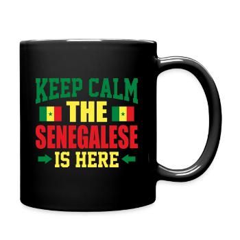 Senegal - Tasse einfarbig - Schwarz - Rechts