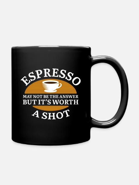 Espresso Shot - Tasse einfarbig - Schwarz