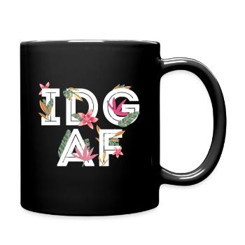 IDGAF Tropical - Full Colour Mug - black - Right
