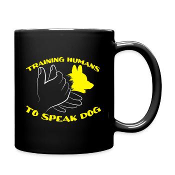 Chiens chiens chiens d’entraînement chien - Mug uni - noir - Droite