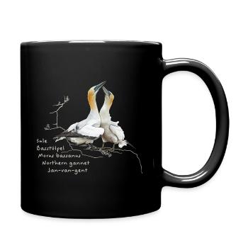 Basstölpel - Tasse einfarbig - Schwarz - Rechts