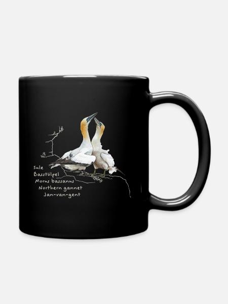 Basstölpel - Tasse einfarbig - Schwarz