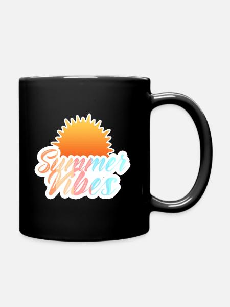 Vibes d’été rétro - Mug uni - noir