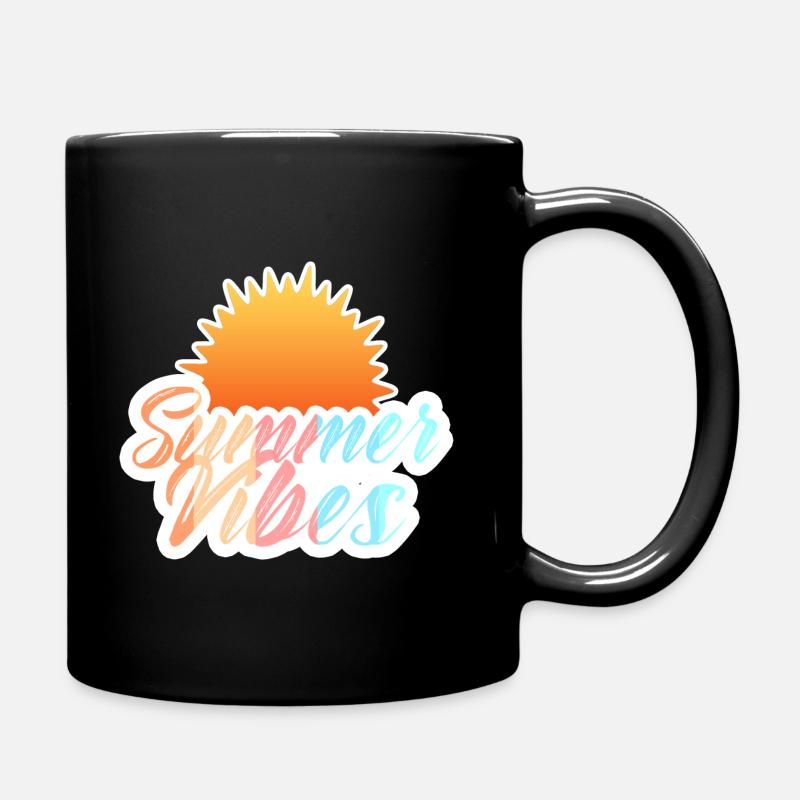 Vibes d’été rétro - Mug uni - noir