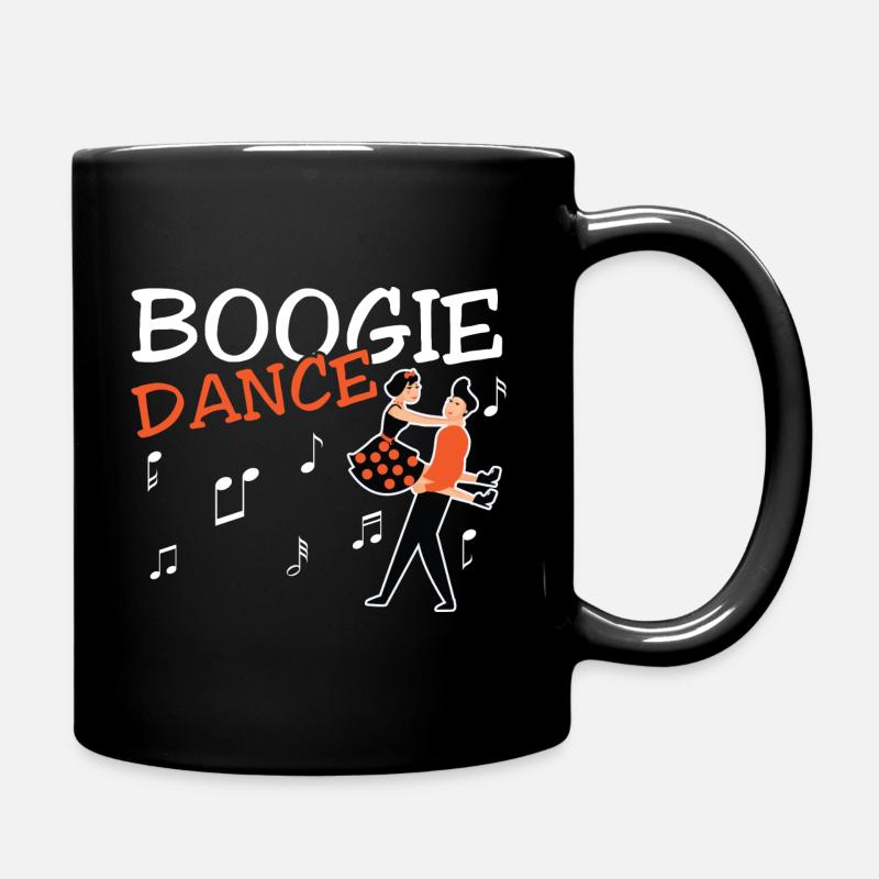 Boogie Woogie Dancer Dancing Decoupe Vintage - Mug uni - noir