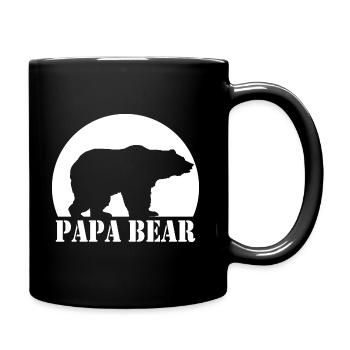 papa bear père sort famille fête des pères cadeau - Mug uni - noir - Droite