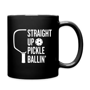 Pickleball droit Pickle Ballin - Mug uni - noir - Droite