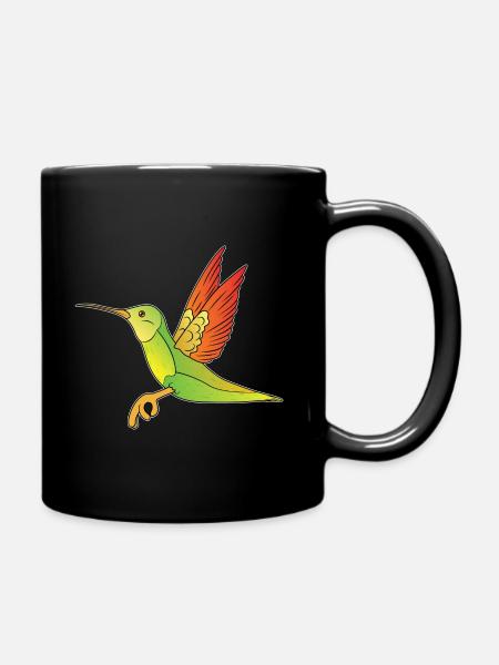 Fingerkries reingeschaut Vogel für Vogel-Fans - Tasse einfarbig - Schwarz