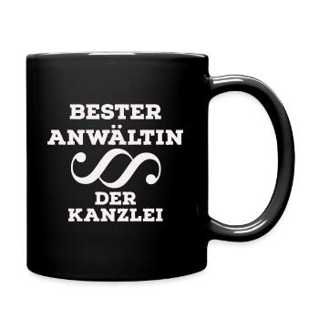 Anwältin - Tasse einfarbig - Schwarz - Rechts