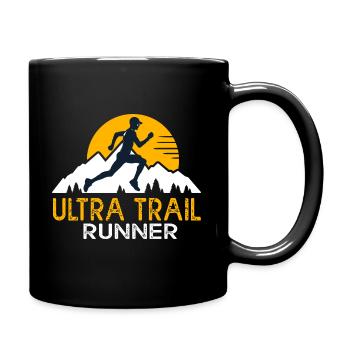ultra trail runner cadeau homme running run courir - Mug uni - noir - Droite