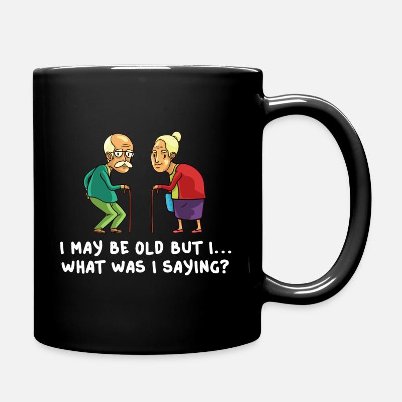 Personnes âgées retraités Blague Drôle Âge - Mug uni - noir