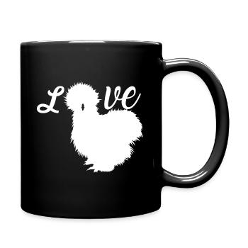 Poulets de soie Silkie Poulets - Mug uni - noir - Droite