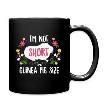 Guinea pig saying for a guinea pig - Full Colour Mug - black - Right