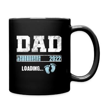 Papa 2022 Loading Werdender Vater Geburt Geschenk - Tasse einfarbig - Schwarz - Rechts