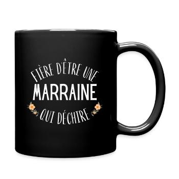 Marraine qui déchire - Mug uni - noir - Droite