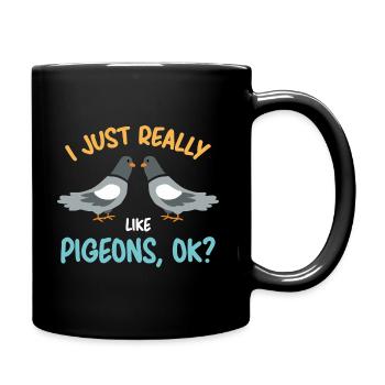 Pigeons Pigeons Pigeon Lovers Gift - Full Colour Mug - black - Right