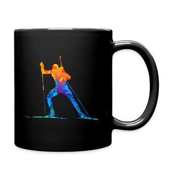 Biathlon Biathlète Cadeau - Mug uni - noir - Droite