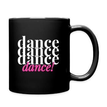Tanzen - Tasse einfarbig - Schwarz - Rechts