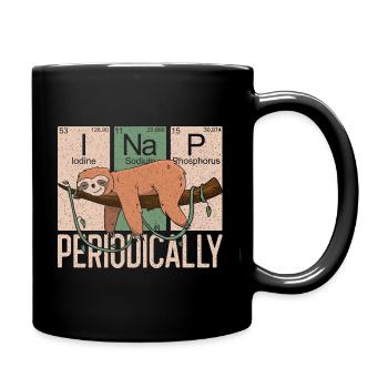 Funny Sloth Chemistry - Je fais une sieste périodique - Mug uni - noir - Droite
