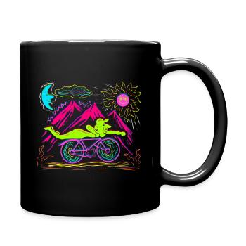 Bicycle Day 1943 LSD Acid Hofmann Trip Halluzinoge - Tasse einfarbig - Schwarz - Rechts