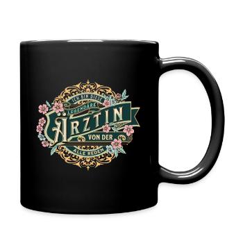 Ärztin Ich bin diese legendäre Ärztin - Tasse einfarbig - Schwarz - Rechts