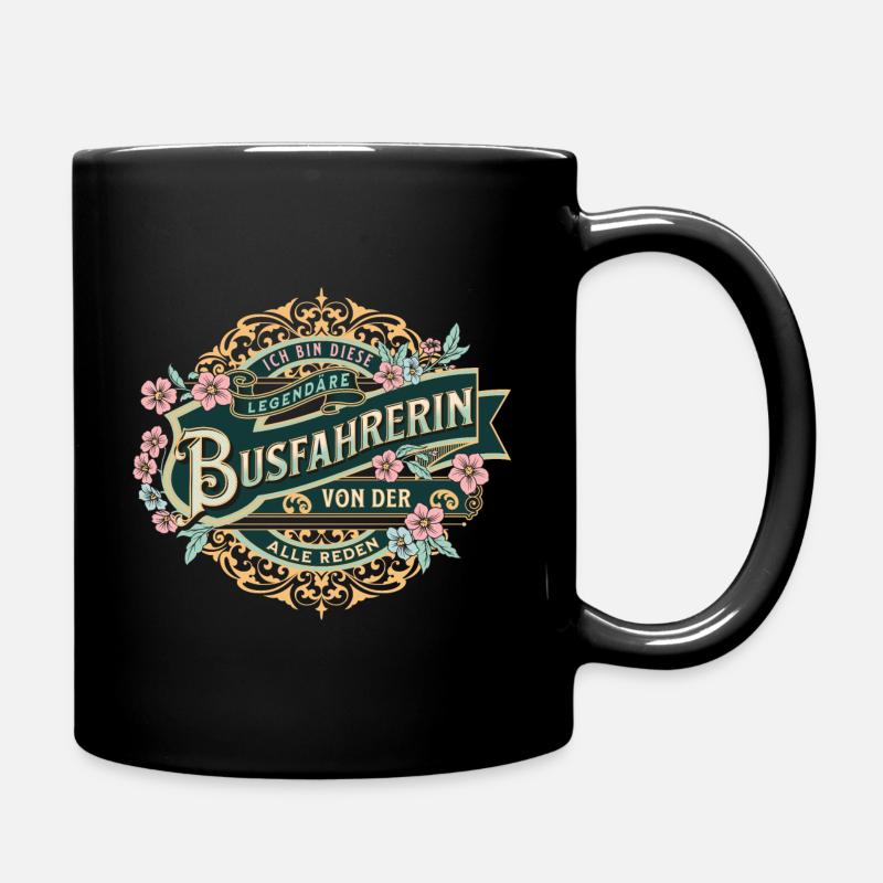 Bus driver I am this legendary bus driver - Full Colour Mug - black