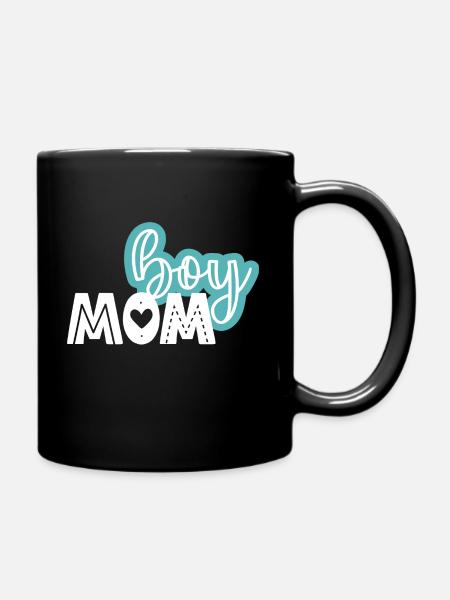 garçon maman - Mug uni - noir