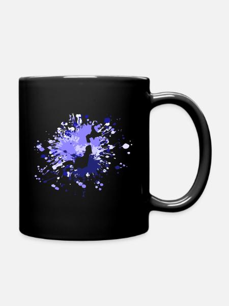 Beautiful Japan Color Splash - Full Colour Mug - black